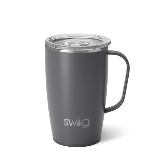 Swig Life 18oz Grey Insulated Travel Mug with Handle