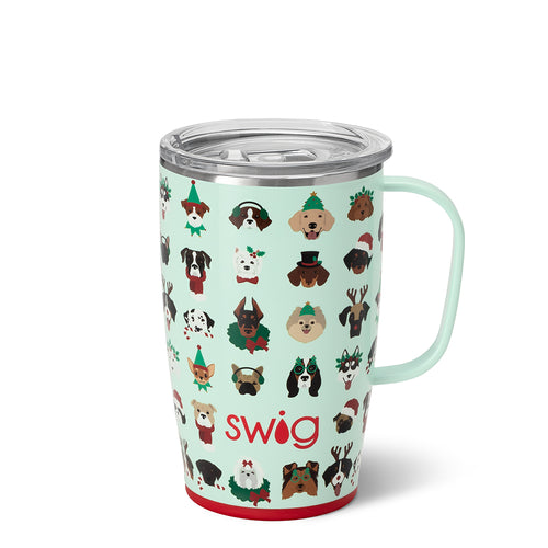 Swig Life 18oz Happy Howlidays Insulated Travel Mug with Handle