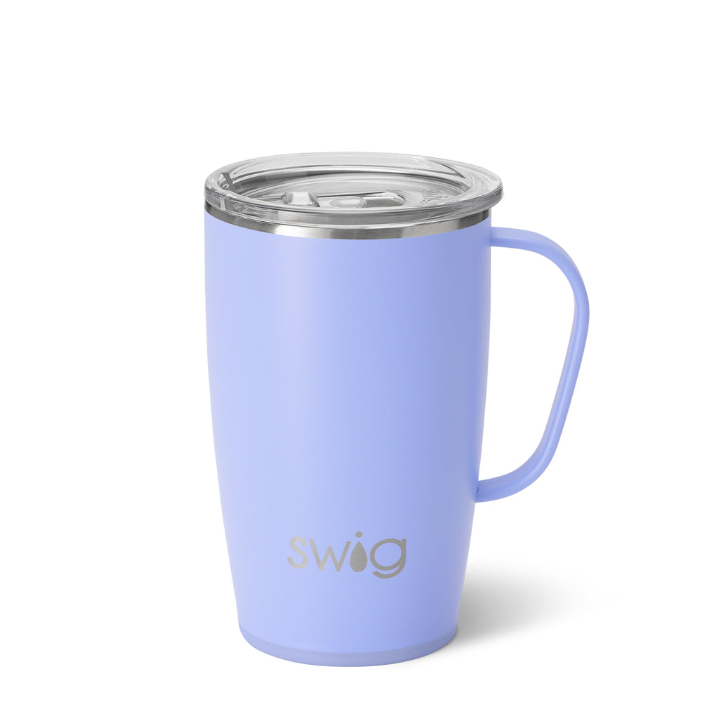 Swig Insulated Travel Mug 18 oz To Go Coffee Cup for Hot & Cold - Mardi Graw