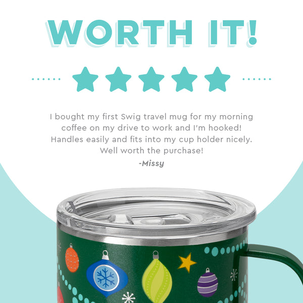 Swig Life customer review on 18oz O Christmas Tree Travel Mug - Worth it
