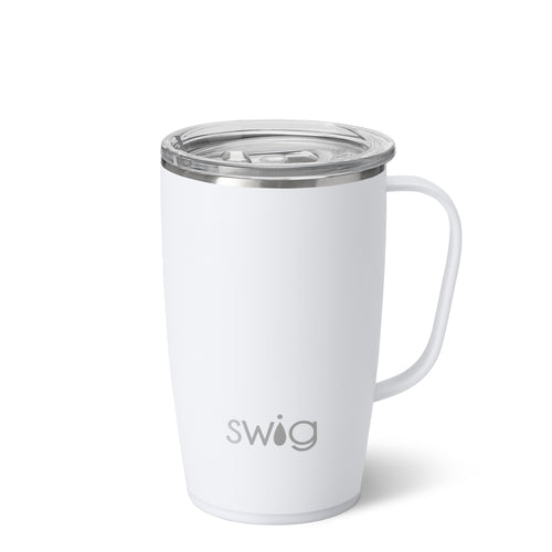 Swig Life 18oz White Insulated Travel Mug with Handle