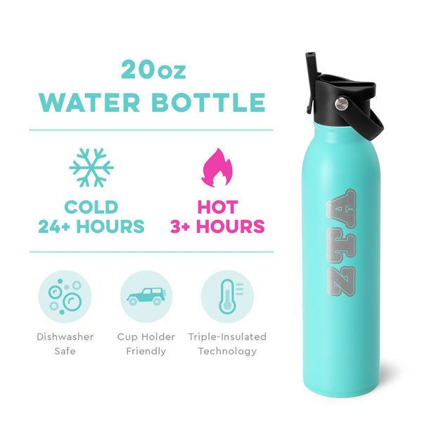 Zeta Tau Alpha Flip + Sip Bottle (20oz)