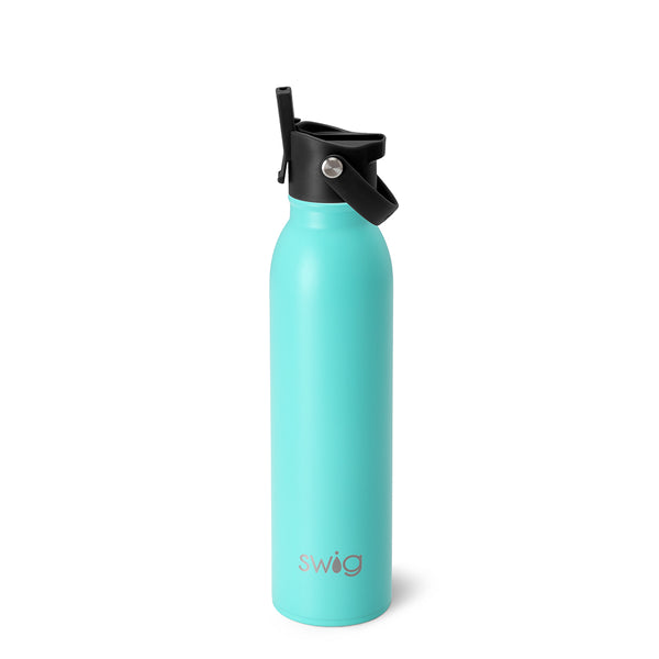 Swig Life 20oz Aqua Insulated Flip + Sip Cap Water Bottle