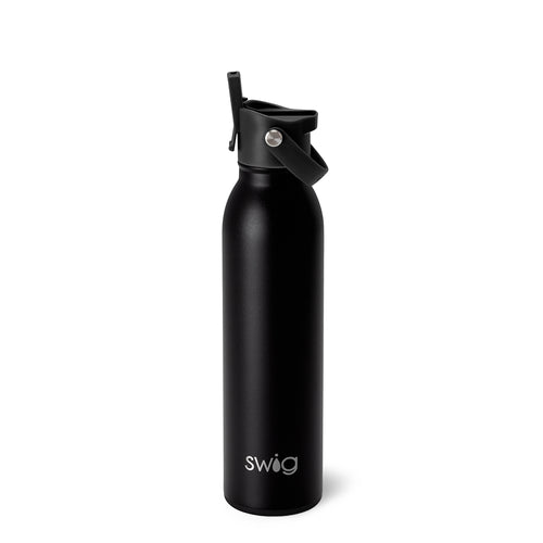 Swig Life 20oz Black Insulated Flip + Sip Cap Water Bottle