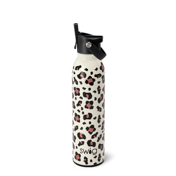 Swig Life 20oz Luxy Leopard Insulated Flip + Sip Cap Water Bottle