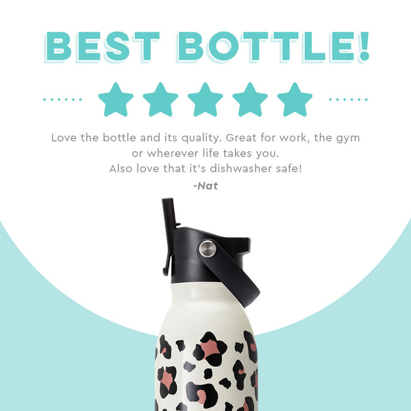 Swig Life customer review on 20oz Luxy Leopard Flip + Sip Bottle - Best bottle