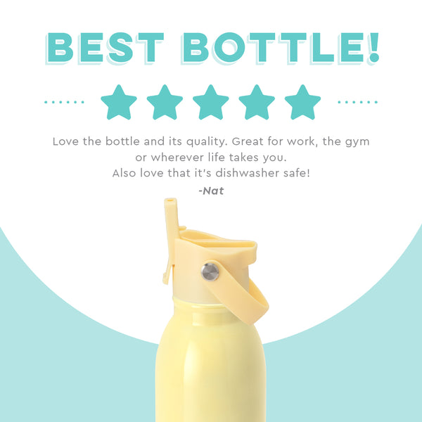 Swig Life customer review on 20oz Buttercup Flip + Sip Water Bottle - Best bottle