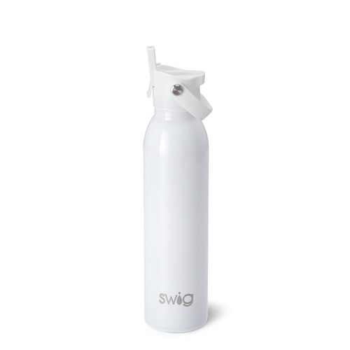 Swig Life 20oz Shimmer White Insulated Flip + Sip Cap Water Bottle