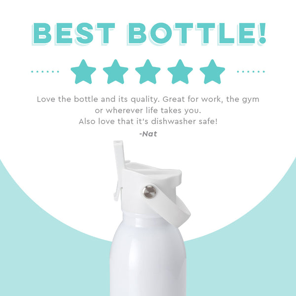 Swig Life customer review on 20oz Shimmer White Flip + Sip Bottle - Best bottle
