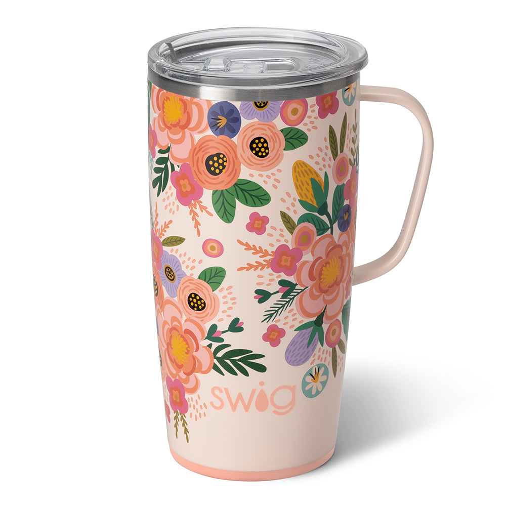 Swig Life 22oz Full Bloom Insulated Travel Mug with Handle