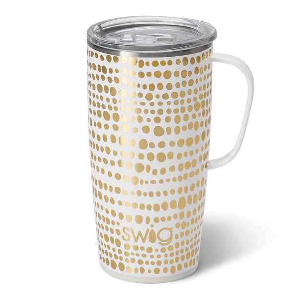 Swig Life 22oz Glamazon Gold Insulated Travel Mug with Handle
