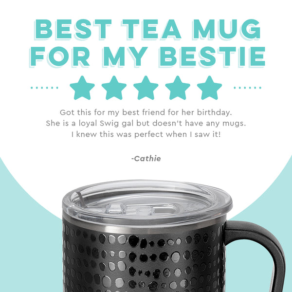 Swig Life customer review on 22oz Glamazon Onyx Travel Mug - Best Tea Mug for My Bestie