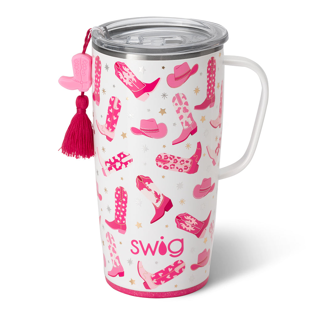 Swig Life 22oz Let's Go Girls Insulated Travel Mug with Handle and Tassle