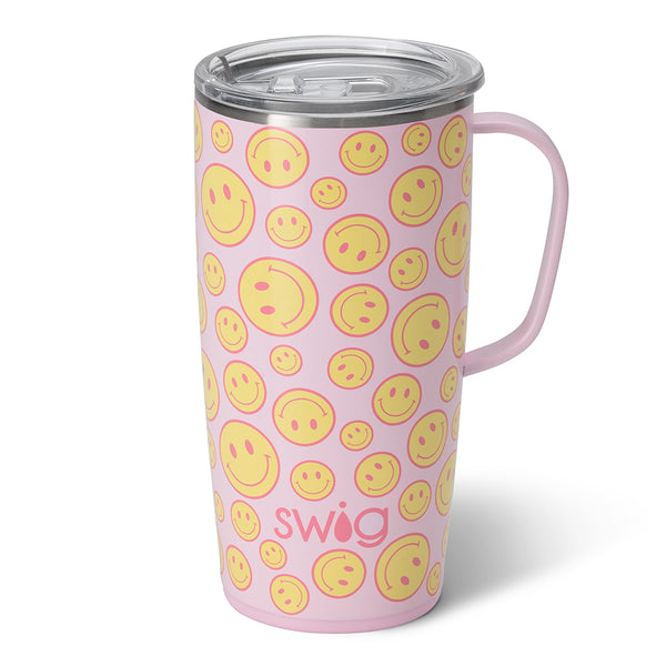 Swig Life 22oz Oh Happy Day Insulated Travel Mug with Handle