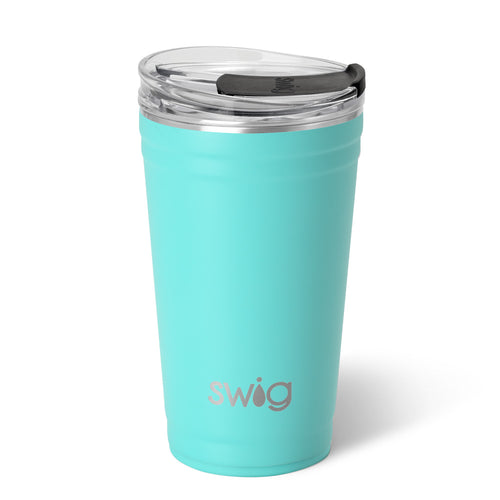 32oz Swig Tumbler-Aquamarine  Insulated Drinkware/Ice Trays