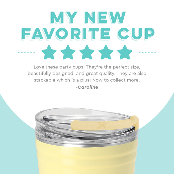 Swig Life customer review on Shimmer Buttercup Insulated 24oz Party Cup - My New Favorite Cup