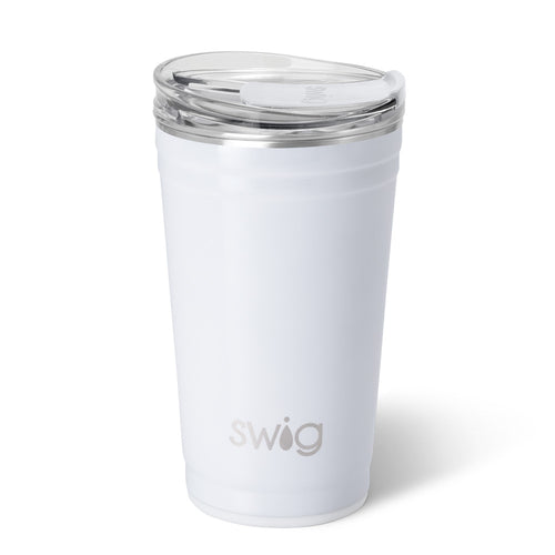 Swig Life 24oz Shimmer White Insulated Party Cup