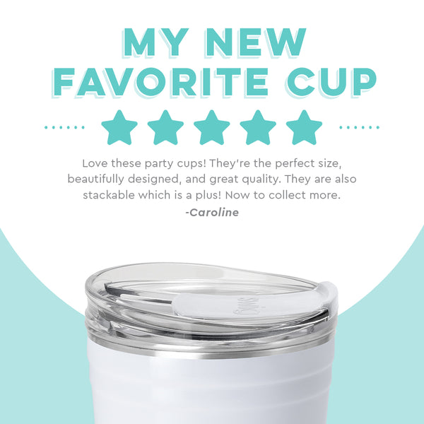 Swig Life customer review on Shimmer White Insulated 24oz Party Cup - My New Favorite Cup