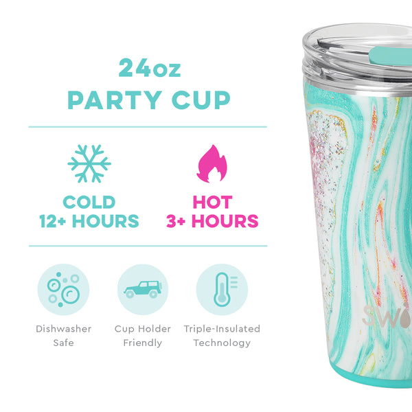Swig Life 24oz Wanderlust temperature infographic - cold 12+ hours or hot 3+ hours