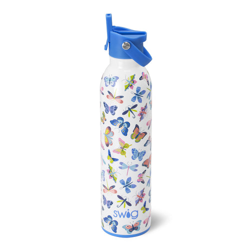 Swig Life 26oz Butterfly Bliss Insulated Flip + Sip Cap Water Bottle
