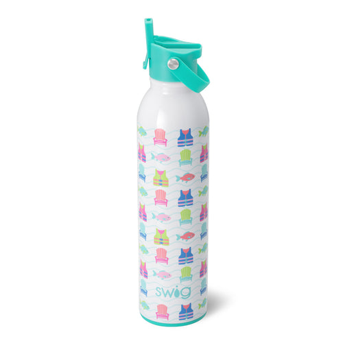 Swig Life 26oz Lake Girl Insulated Flip + Sip Cap Water Bottle