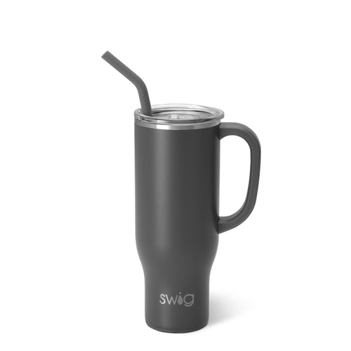 Swig Life 30oz Grey Insulated Mega Mug with Handle