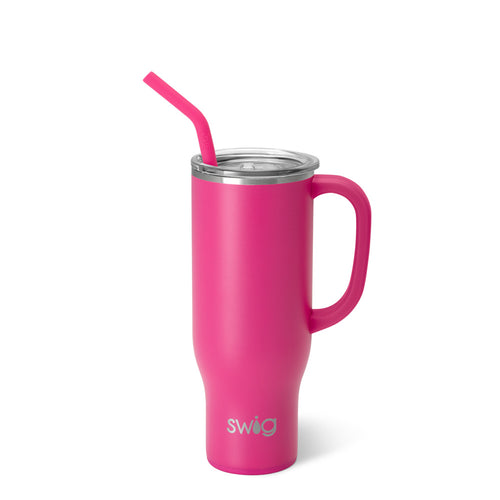 Swig Life 30oz Hot Pink Insulated Mega Mug with Handle