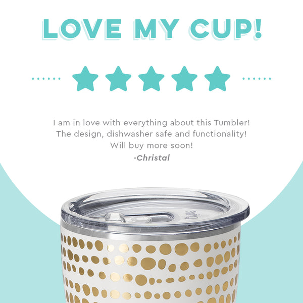 Swig Life customer review on 32oz Glamazon Gold Tumbler - Love my cup