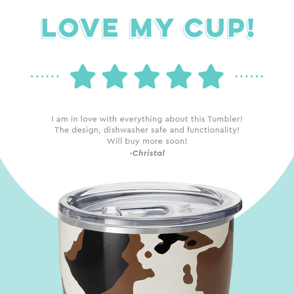 Swig Life customer review on 32oz Hayride Cow Print Tumbler - Love my cup