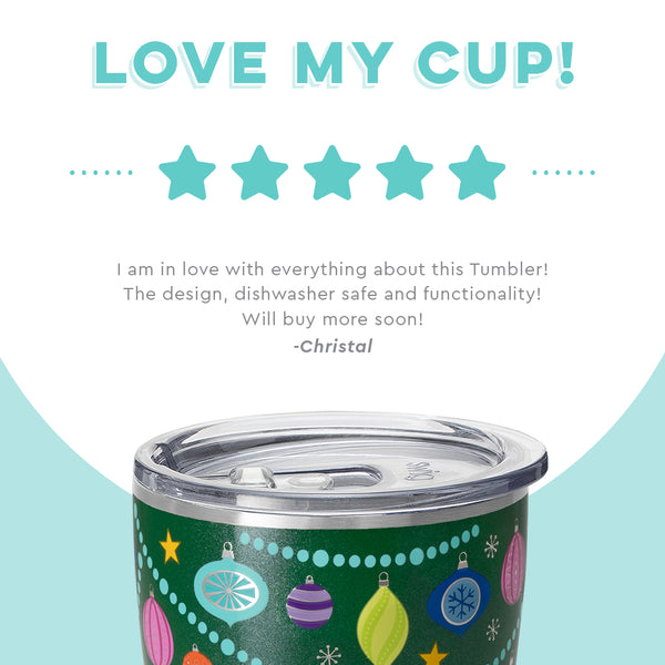Swig Life customer review on 32oz O Christmas Tree Tumbler - Love my cup