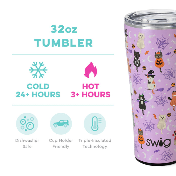 Scaredy Cat 32oz Tumbler - Swig Life  