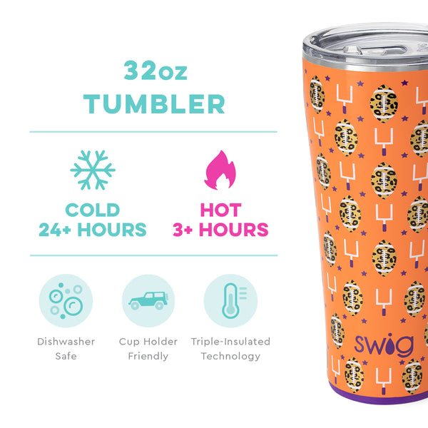 Touchdown Orange + Purple Tumbler (32oz)