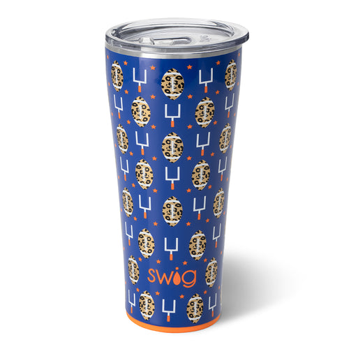 Touchdown Royal + Orange Tumbler (32oz)