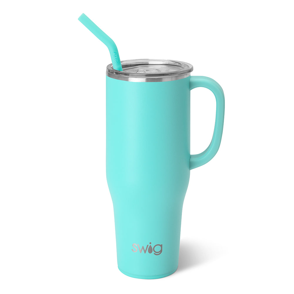 40 Oz Tumbler With Handle And Straw Lid Stainless Steel Insulated Tumblers  Travel Mug For Hot And C