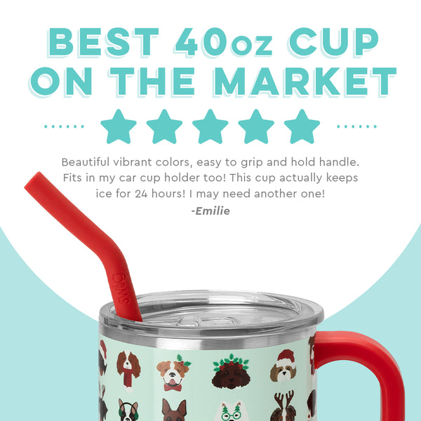 Swig Life customer review on 40oz Happy Howlidays Mega Mug - Best 40oz cup on the market