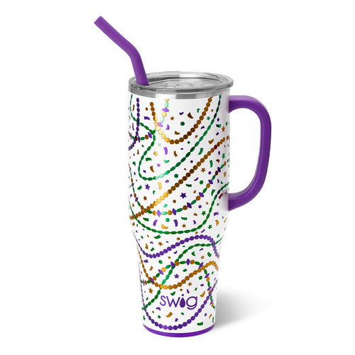 Mardi Gras Straw Topper Set by Swig (Shipping in January)