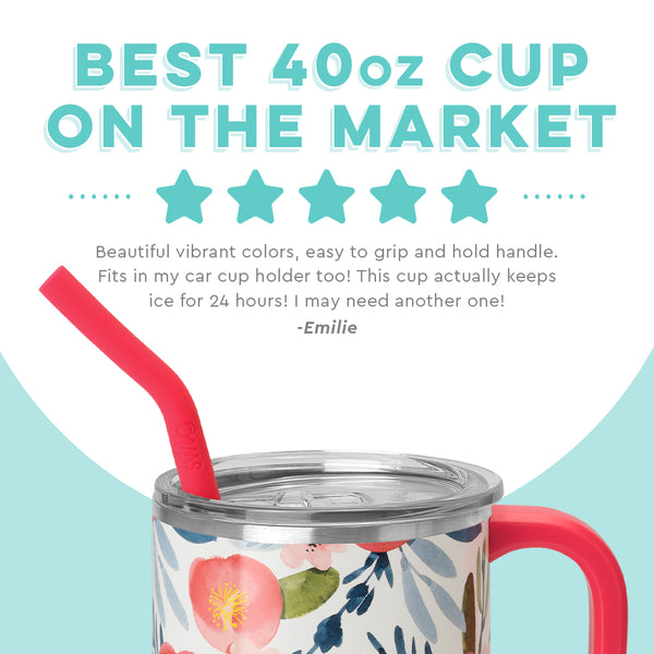 Swig Life customer review on 40oz Poppy Fields Mega Mug - Best 40oz cup on the market
