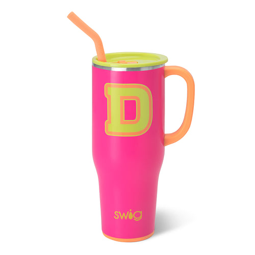 Swig Life 40oz Tutti Frutti Initial D Insulated Mega Mug with Handle