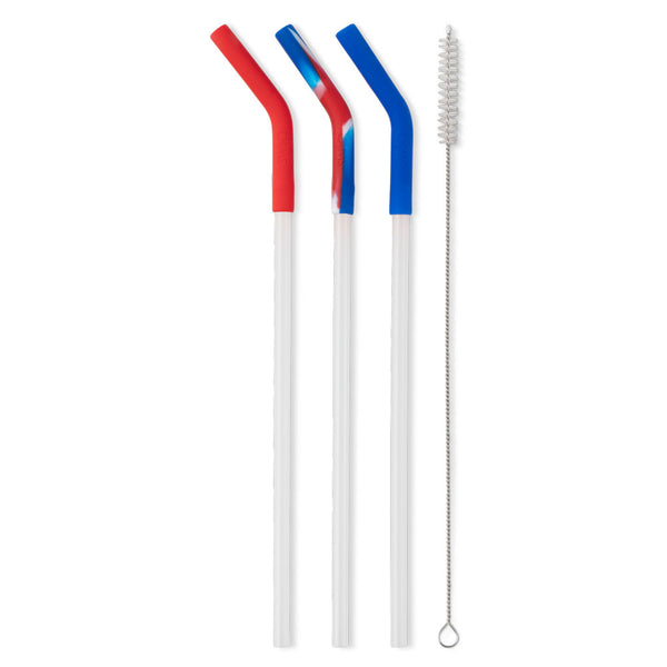 Swig Life All American Reusable Straw Set with cleaning brush without packaging