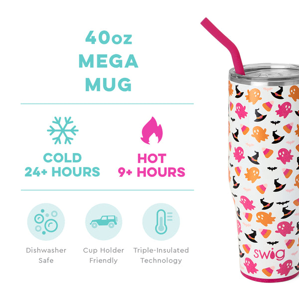 Hey Boo! 40oz Mega Mug - Swig Life  
