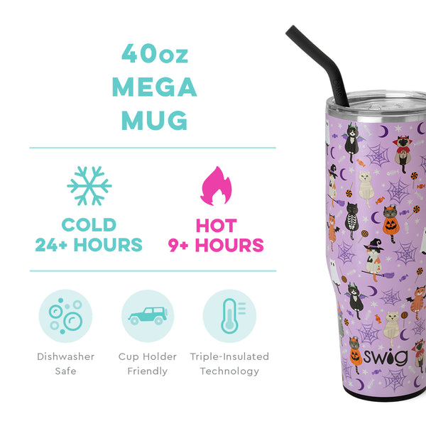 Scaredy Cat 40oz Mega Mug  - Swig Life  