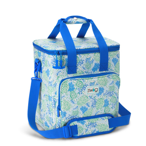 Swig Life Shell Yeah Insulated Boxxi 24 Cooler with top handle and shoulder strap can carry up to 24 liters