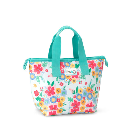 Swig Life Island Bloom Insulated Lunchi Lunch Bag with zipper enclosure
