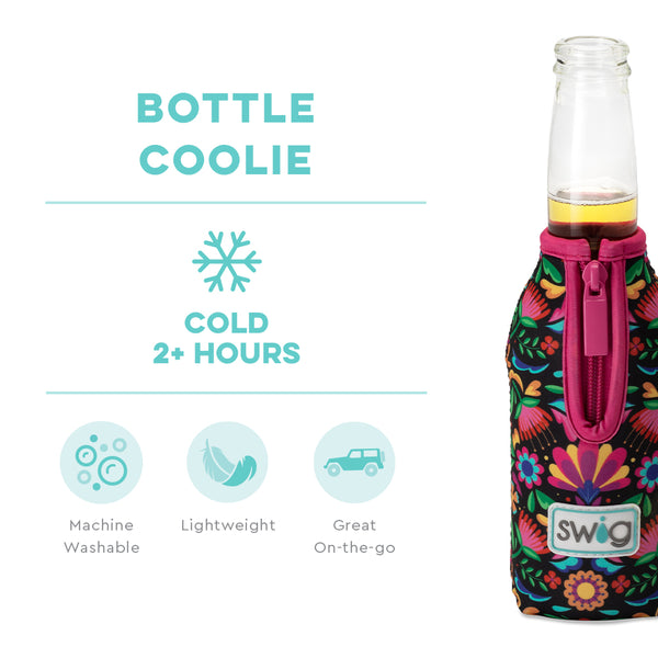 Swig Life Caliente Insulated Neoprene Bottle Coolie temperature infographic - cold 2+ hours