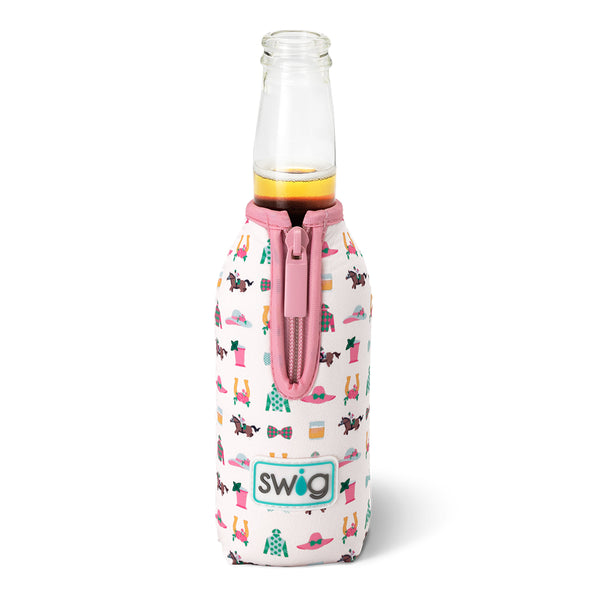 Swig Life Derby Day Insulated Neoprene Bottle Coolie with Zipper