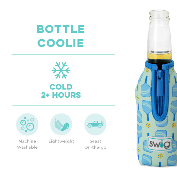 Swig Life Dink Shot Insulated Neoprene Bottle Coolie temperature infographic - cold 2+ hours