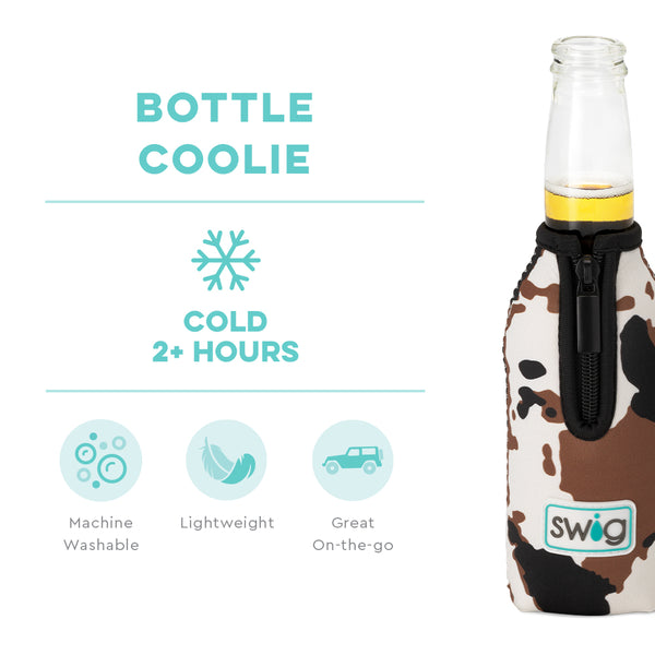Swig Life Hayride Insulated Neoprene Bottle Coolie temperature infographic - cold 2+ hours