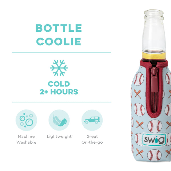 Swig Life Home Run Insulated Neoprene Bottle Coolie temperature infographic - cold 2+ hours