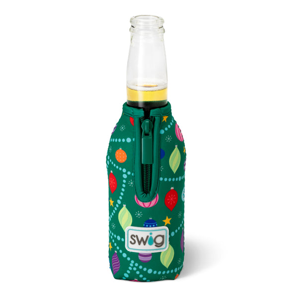 Swig Life O Christmas Tree Insulated Neoprene Bottle Coolie with Zipper