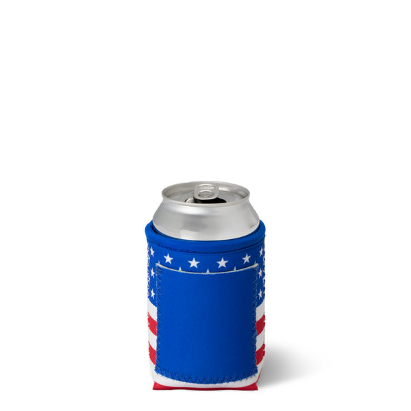 Swig Life All American Insulated Neoprene Can Coolie with Storage Pocket